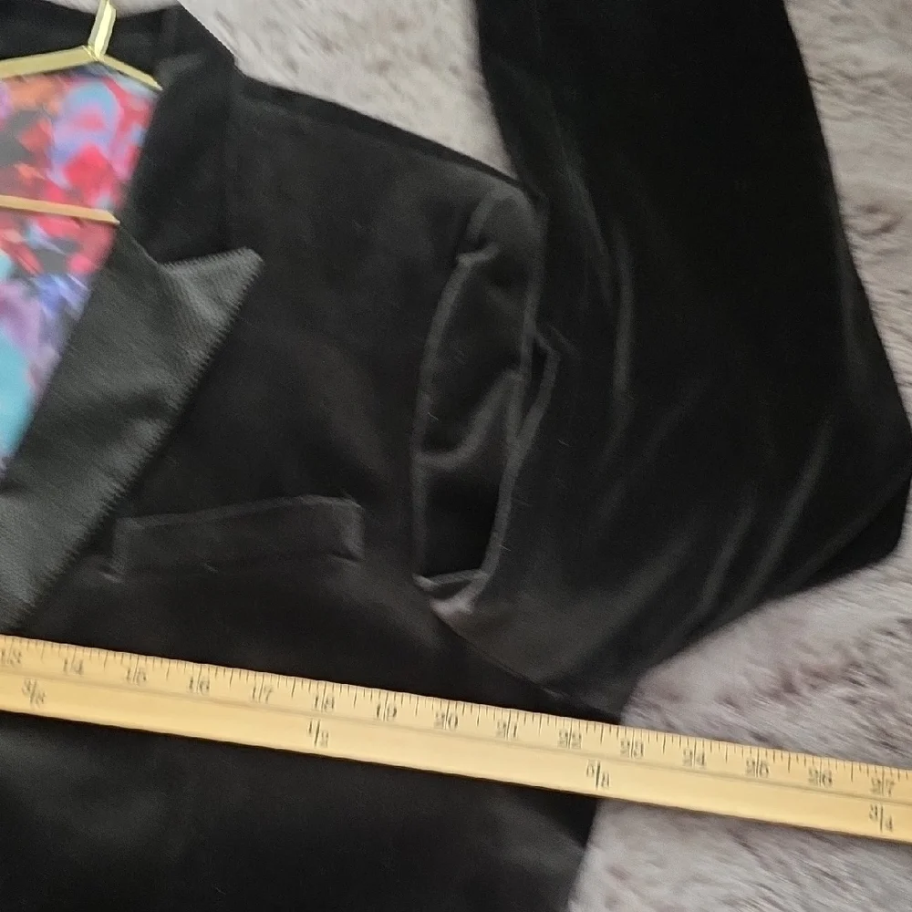Robert Graham Elegant Black Velvet Blazer Texture Classic 44